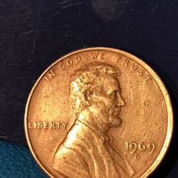 1969 D Lincoln One Cent 