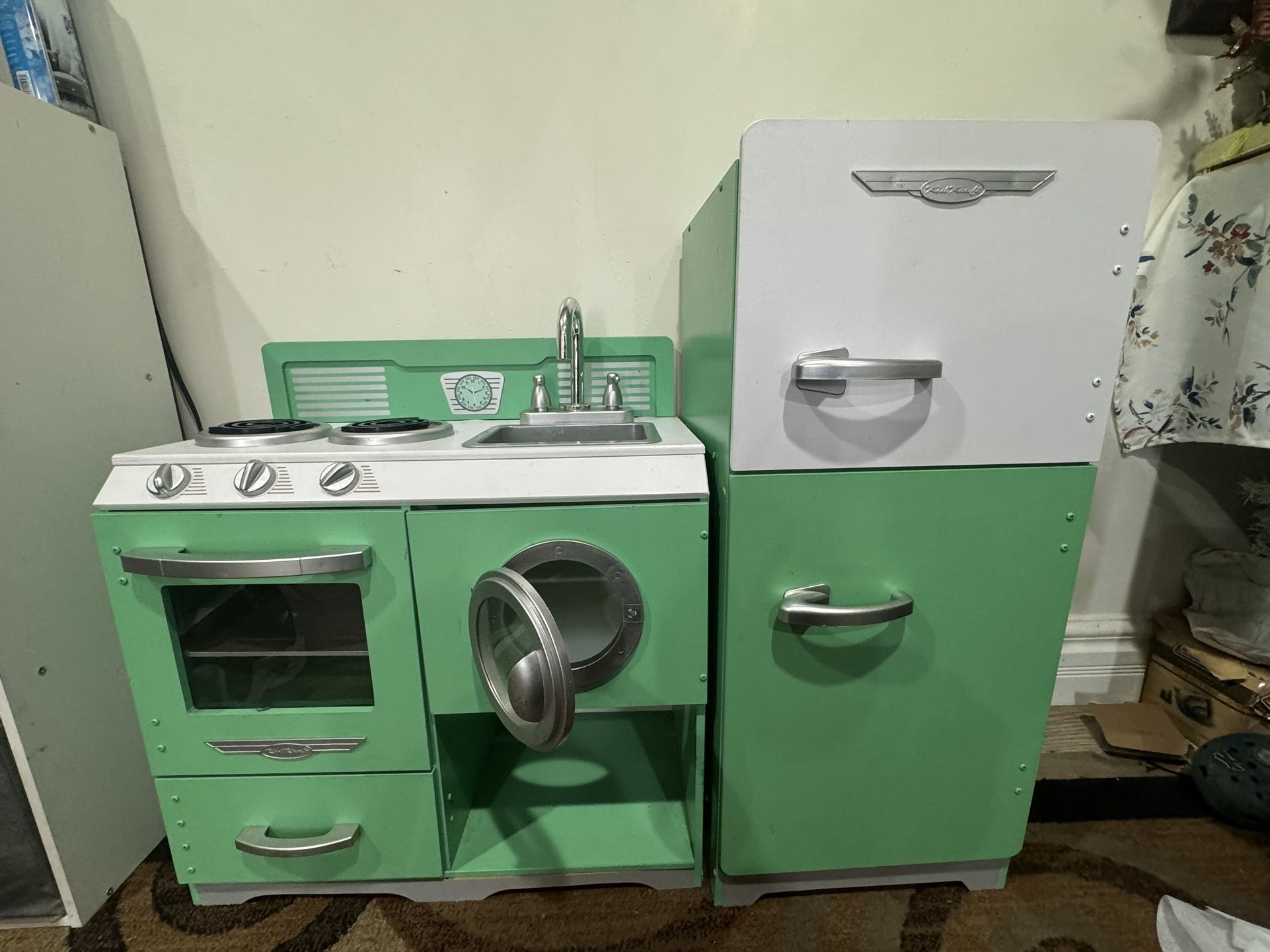 Kids Wooden Retro Kitchen