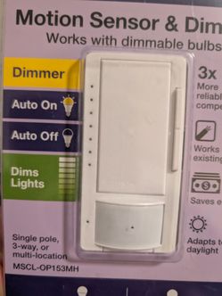 Motion sensor and dimmer