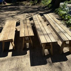 Outdoor Wooden Benches