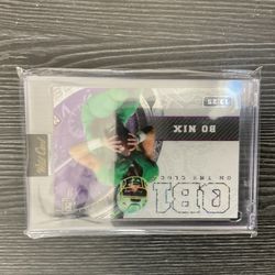 Bo Nix Wild Card On The Clock Harder To Find Insert Rookie Football Card In Sealed Thick Case Denver Broncos MVP Candidate 