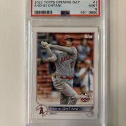 2022 Topps Opening Day Shohei Ohtani #1 PSA 9