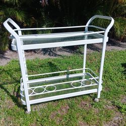 Aluminum Tea Cart By Winston