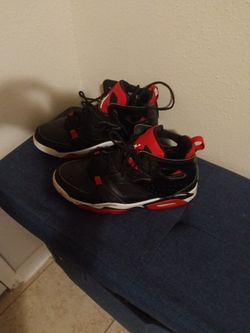 Jordan Flight 91'  Black N Red High Top 9