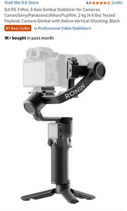 DJI RS 3 Mini, 3-Axis Gimbal Stabilizer for Cameras Canon/Sony/Panasonic/Nikon/Fujifilm, 2 kg (4.4 lbs)