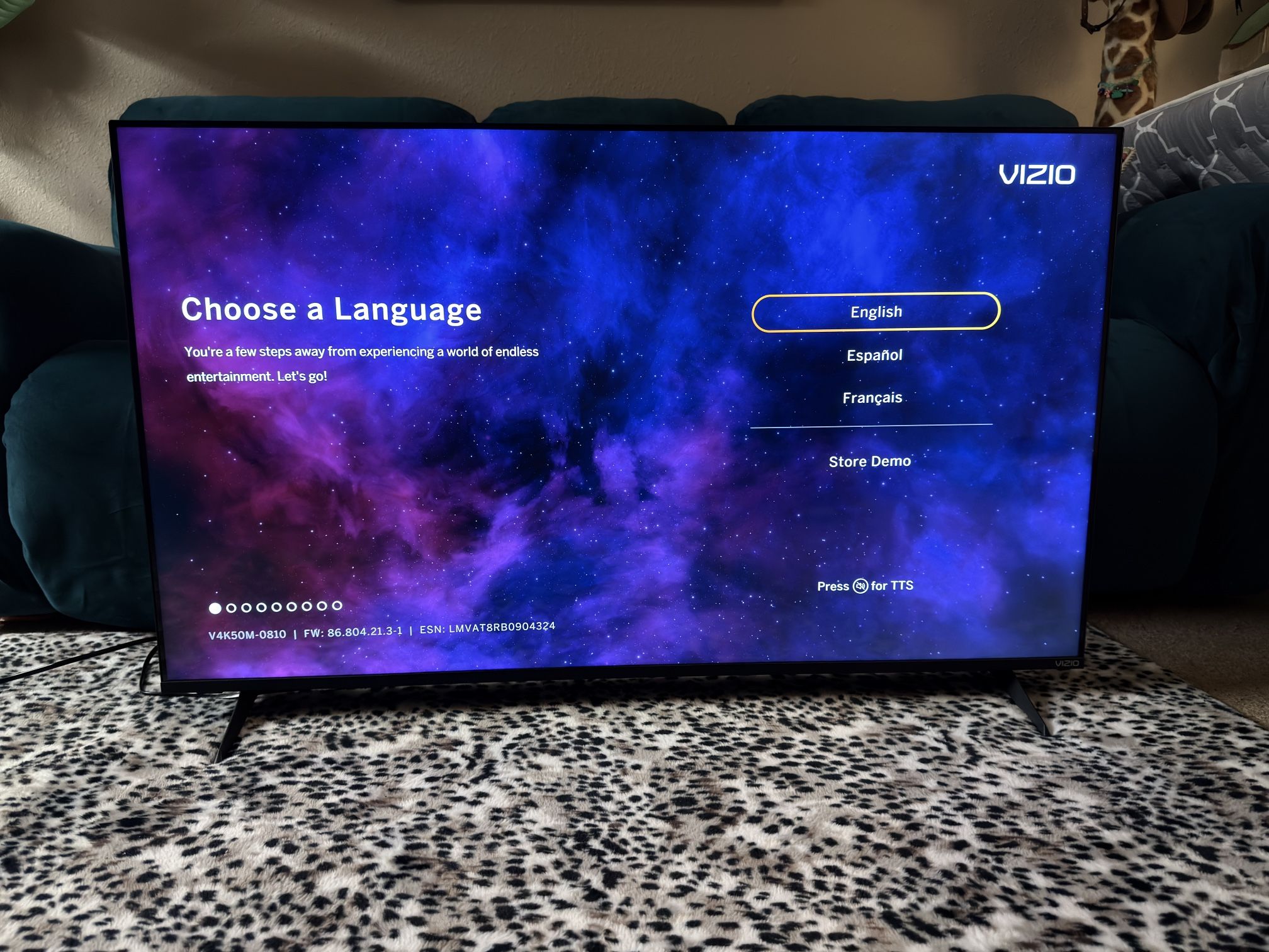 VIZIO 50-Inch 4K UHD Smart TV Dolby Vision 2023 Model WIFI 6