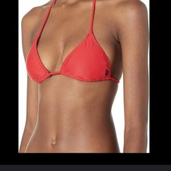 Volcom red bikini set 