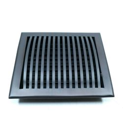 Signature Hardware Dome Floor Register w Louvers 8" x 10" (Oil Rubbed Bronze)
