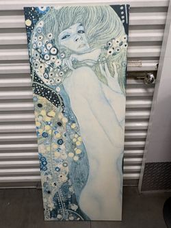 Ikea 55x22" Gustav Klimt Painting On Canvas PJATTeryd Art DECOR