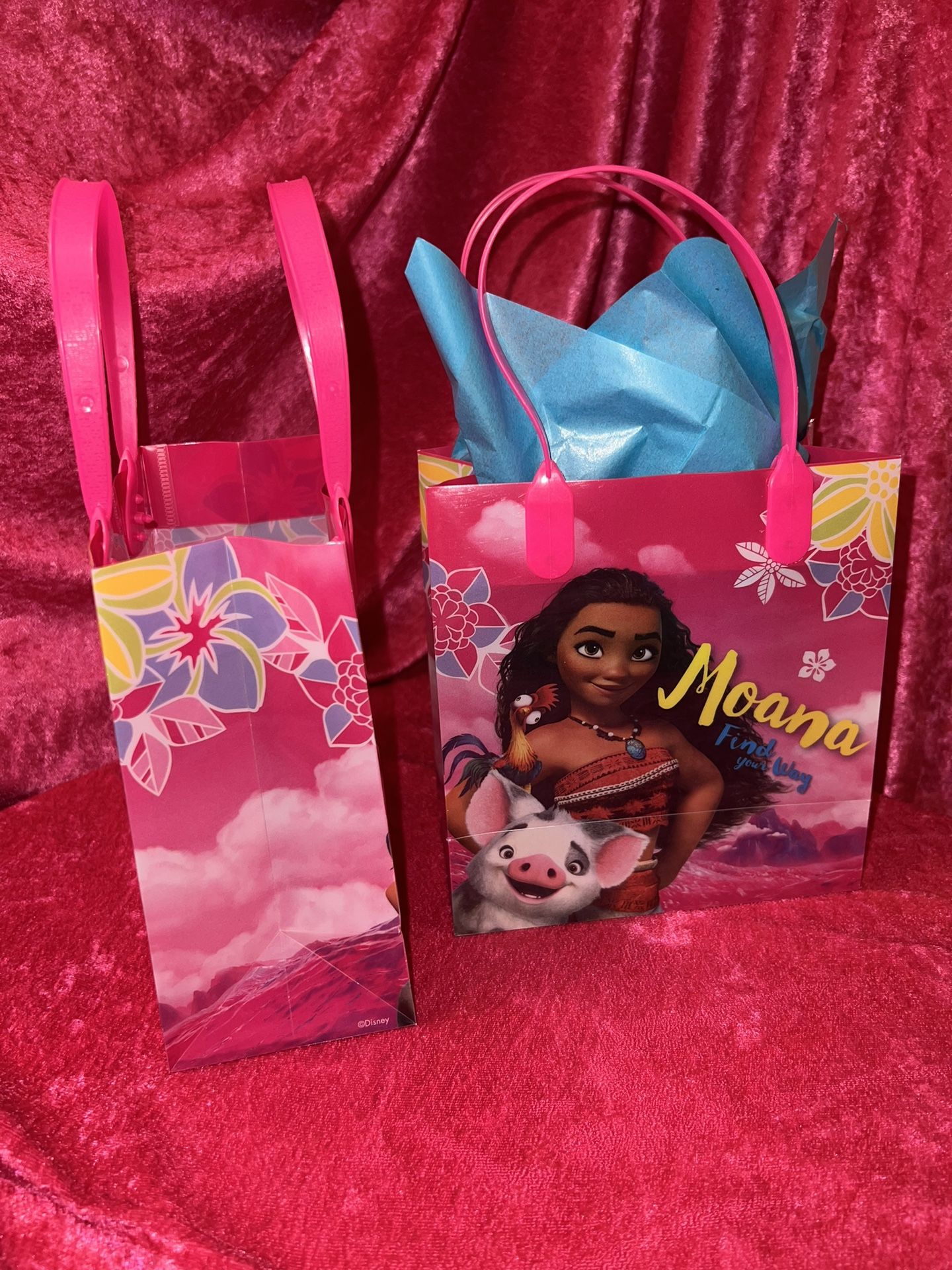 Moana Pink Gift Bag / Candy Bag/Party