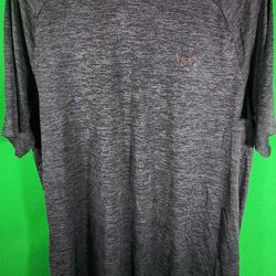 UNDER ARMOUR mens The Tech Tee athletic t shirt charcoal size MEDIUM 