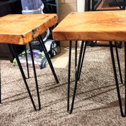 2 Wood Tables 