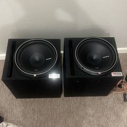 Set Of Two Rockford Fosgate 12 Inch P2 Subwoofers Great Condition
