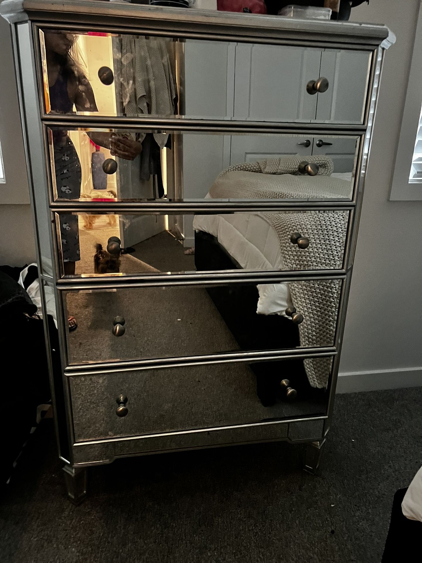Tall Mirror Dresser