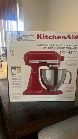 Kitchen Aid tilt head stand mixer w/ attachments ( empire red)