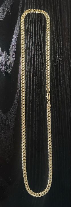 Mens Italian Cuban link chain 14k