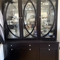 Hutch and Dining Room Table For 8