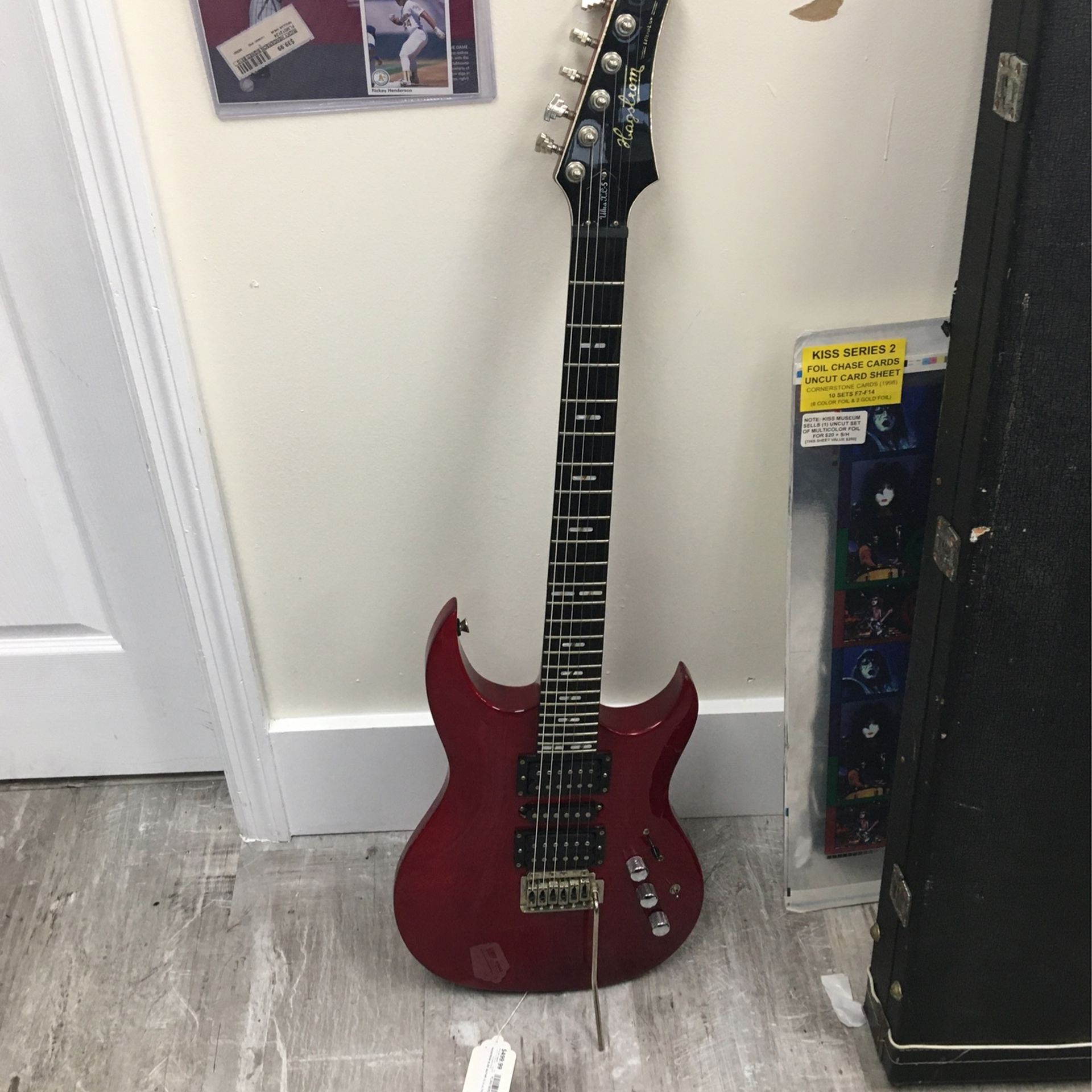 Hagstrom Electric Guitar XL -5 Ultralight Signed By Slash 
