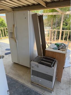 Free Maytag fridge, ac unit and vanity