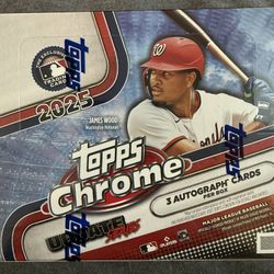 2025 Topps Chrome Update Series Baseball Hobby Jumbo Box