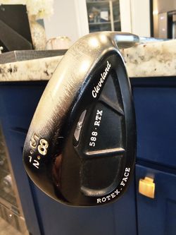 Cleveland 588 RTX CB Black Pearl 58° / 12 Lob Wedge Wedge Flex Steel Shaft RH