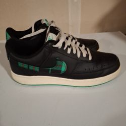  Nike Court Vision Low Black/Plaid - Size 10
