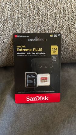 Sandisk 256 gb uhs-I card with adapter