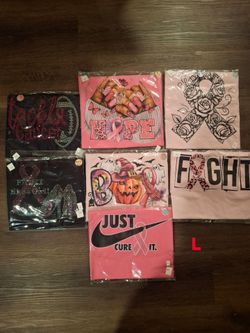 Large Breast Cancer Awareness t-shirts 🎀