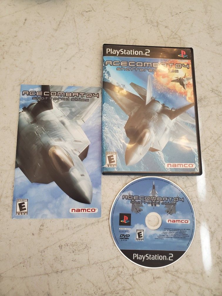 Ace Combat 4 Shattered Skies PS2 PlayStation 2 Complete CIB disk is mint