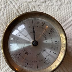 Vintage Seth Thomas Tide Guard Brass Nautical Tide Clock Marine