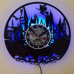 New Unique Vinyl Record Harry Potter Color Chang Changing Wall Clock Shipping Available 