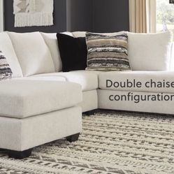 Ashley furniture white sectional