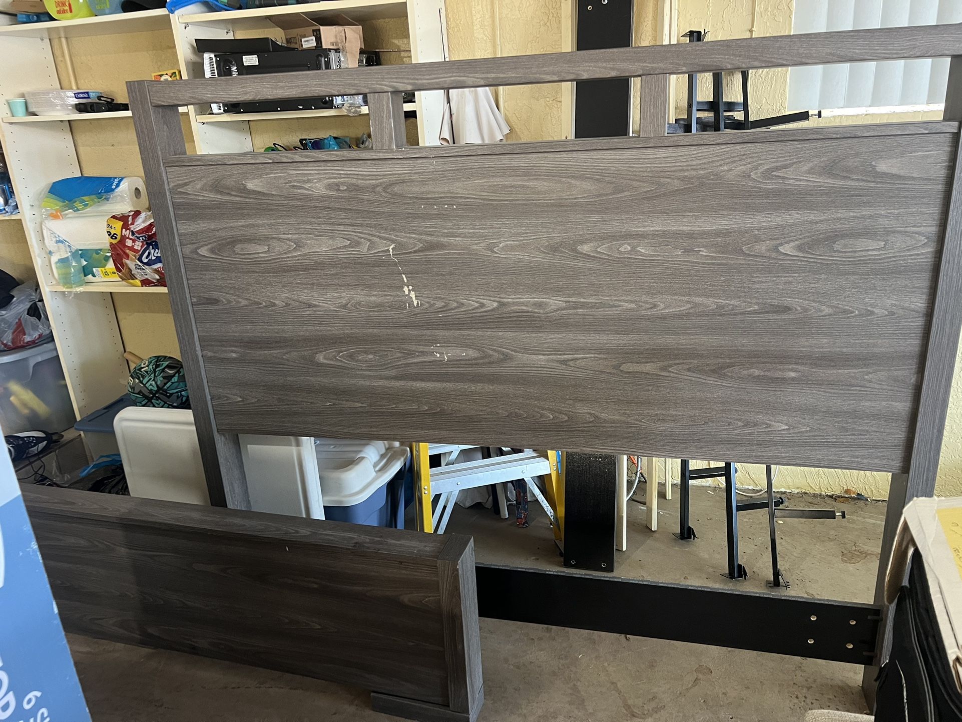 Brand New But Scratched Headboard Frame And Footboard