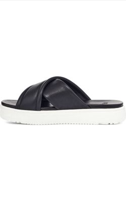 UGG Zayne Leather Platform Slide Sandal Size 7.5 Women