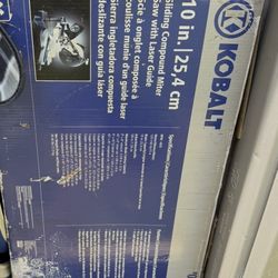 Kobalt 10-Inch Sliding Compound Miter Saw with Laser Guide 