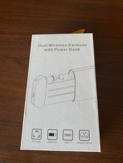 Dual wireless earbuds with power bank b5