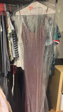 Glitter formal or prom dress
