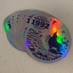 Stickers Dutch Bros $4.99 Each Or 3 For $9.99