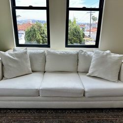 Cream Sofa & Loveseat