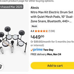 Great Alesis Drum Set 