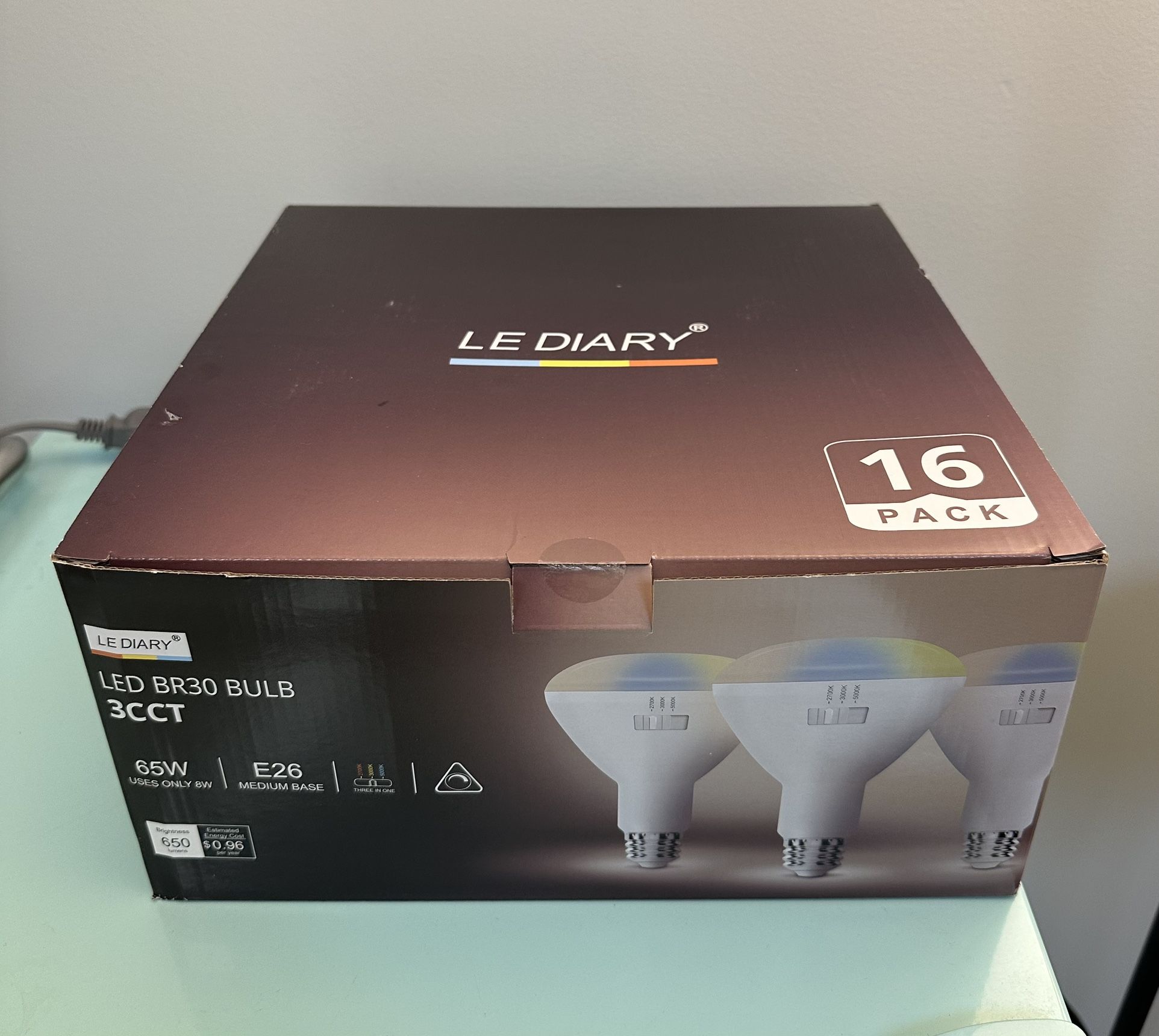 16 -Pack BR30 LED Recessed Light Bulbs