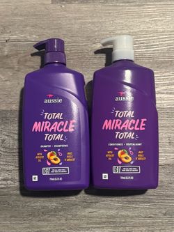 Aussie Total Miracle Total Shampoo & Conditioner Set 26.2 Fl Oz