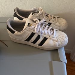 White Adidas And Timberland Booths Size 9