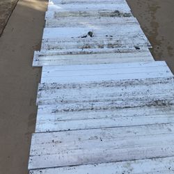 White Vinyl Fence. Used. 