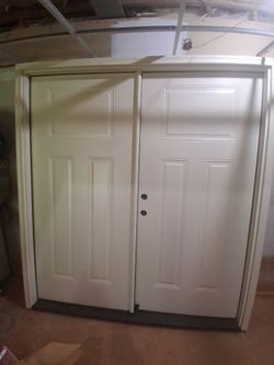 New 6' wide  Double Steel Door