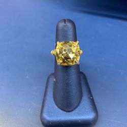 Stone And Diamond Ring 
