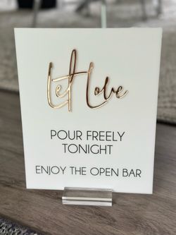 Wedding signage