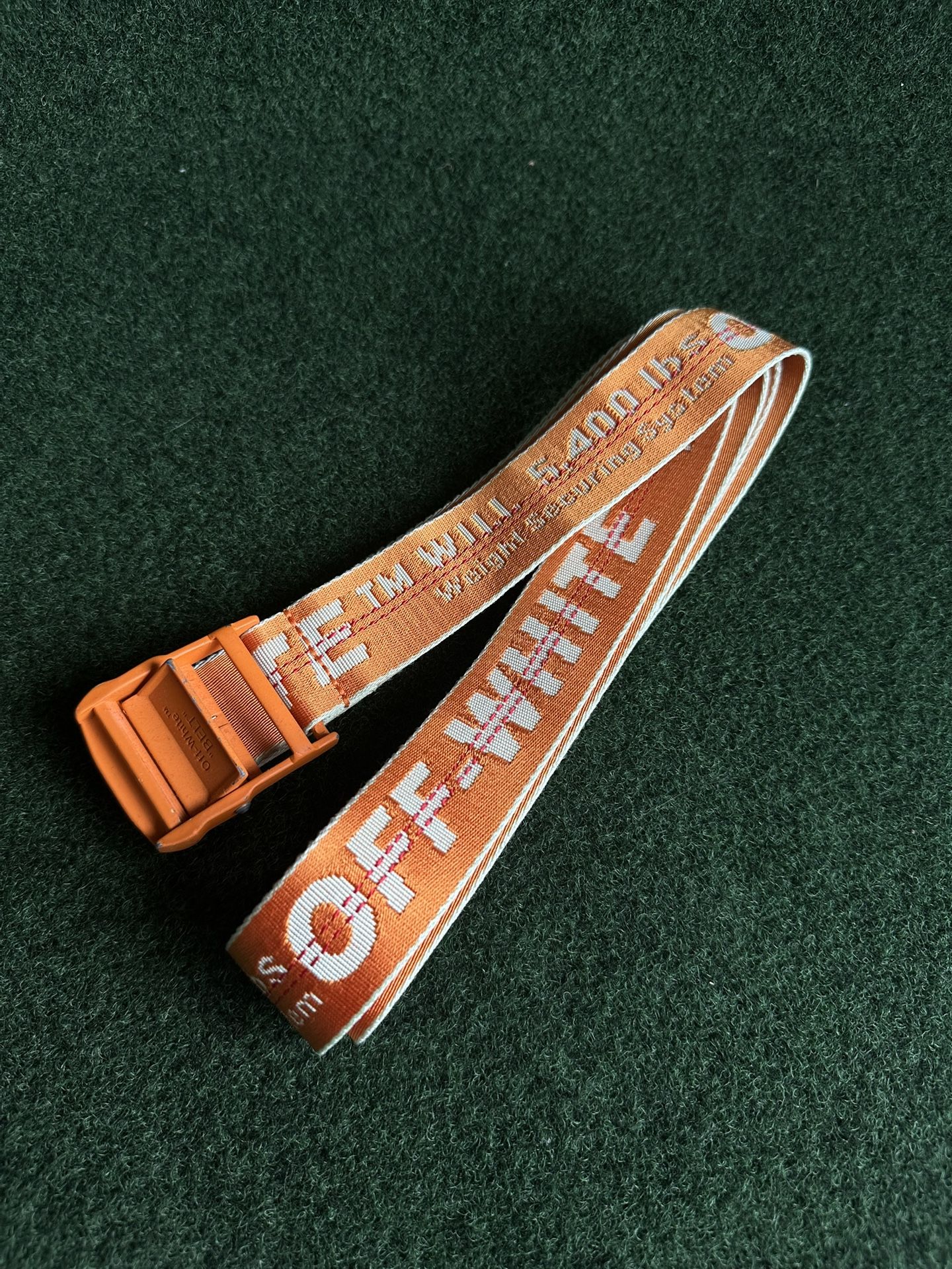 Off-White “Belt” Larger Size Orange