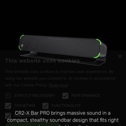 CR2-X Bar PRO PREMIUM DESKTOP PC SOUNDBAR WITH BLUETOOTH