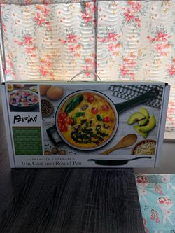Panini 9” cast iron round pan